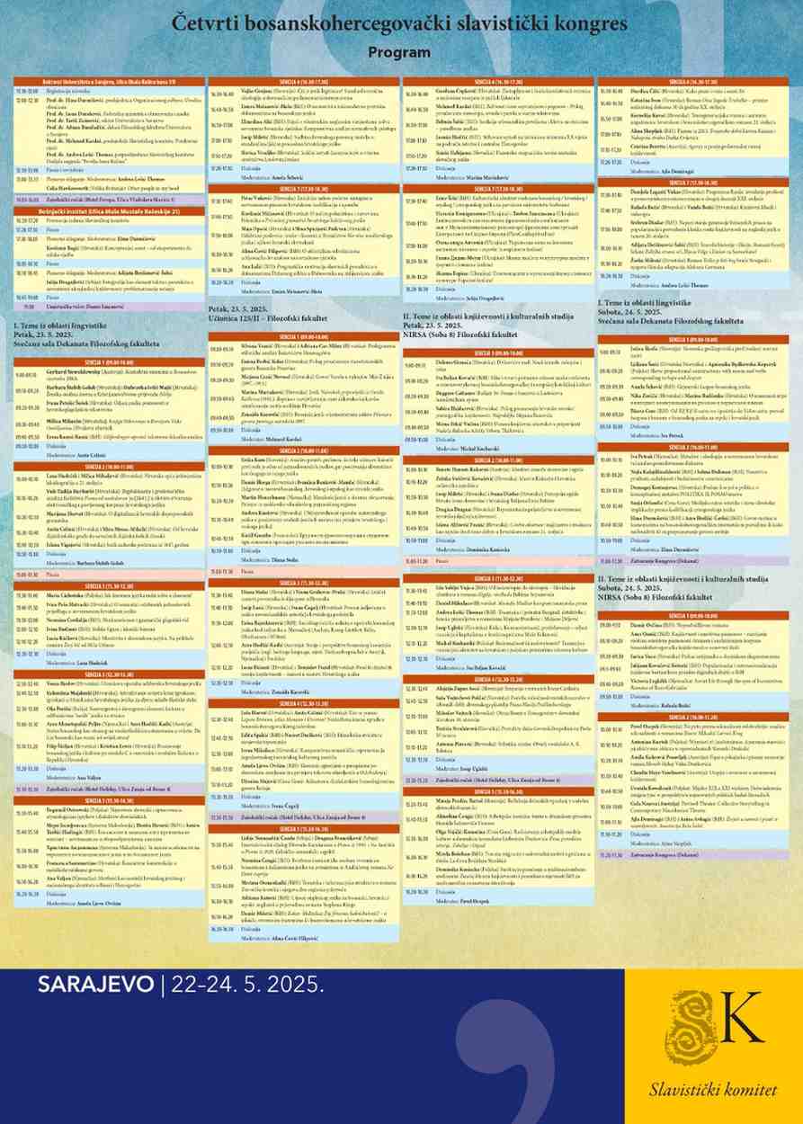 Cetvrti slavisticki kongres plakat B2 s programom page 0001 1