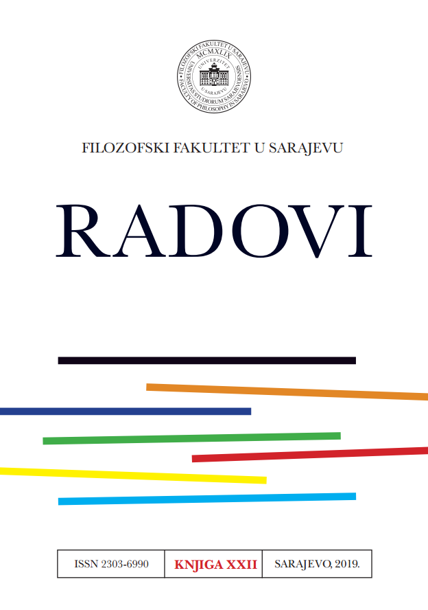 					View No. 22 (2019): Journal of the Faculty of Philosophy in Sarajevo / Radovi Filozofskog fakulteta u Sarajevu
				