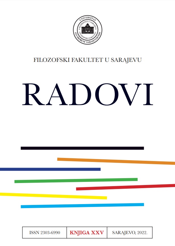 					View No. 25 (2022): Journal of the Faculty of Philosophy in Sarajevo / Radovi Filozofskog fakulteta u Sarajevu
				