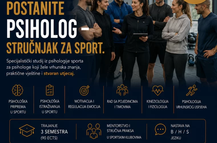 SPECIJALISTIČKI STUDIJ IZ PSIHOLOGIJE SPORTA
